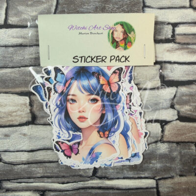 Sticker Pack "Schmetterling Frau"